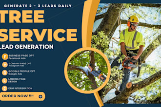generate exclusive tree service leads tree service facebook ads google video ads