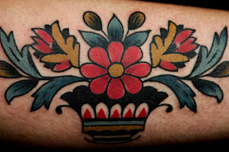 do traditional old school tattoo design