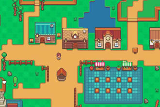 do pixel art tileset, pixel animation, rpg maker, game asset, pixel art tile map