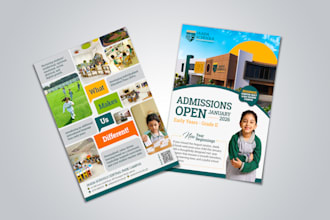design professional school branding and creative graphics
