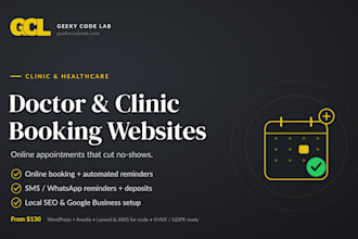 build a clinic and doctor appointment website