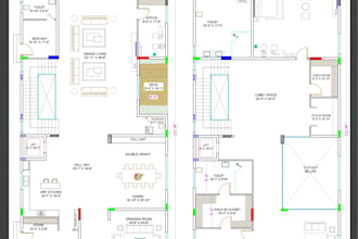design accurate 2d house floor plans in autocad