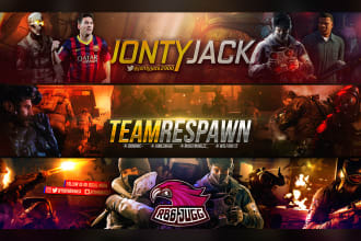 design professional youtube banners