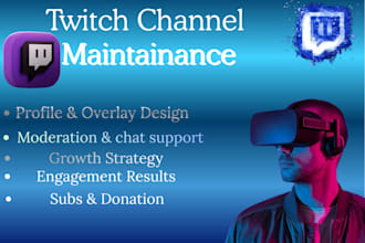 twitch channel maintenance and promotion
