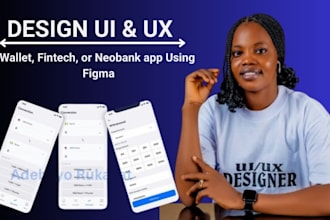 design modern UI UX for your wallet, fintech, or neobank app using figma