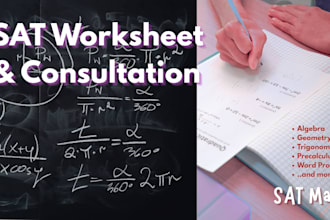 make a sat math worksheet with consultation session