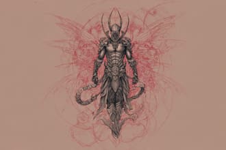 develop custom tattoo design, sketch