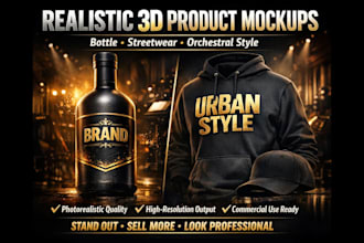 design realistic products mockups for tshirt mockup streetwear orchestral mockup