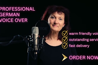 record your IVR in german with music