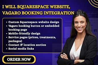 squarespace website vagaro booking integration squarespace website design