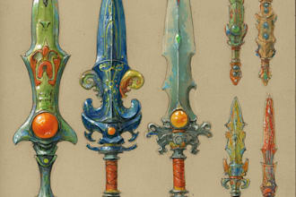 draw your prop or fantasy weapon designs