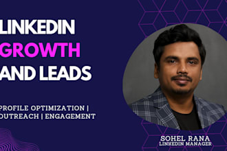 be your linkedin manager for growth and lead generation