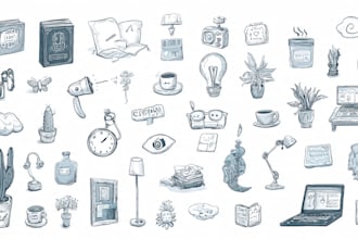 draw doodle illustrations for website, ui, and icons
