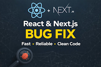 fix react, nextjs, javascript and frontend bugs