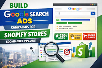 build google search ads campaign for shopify store ecommerce PPC ads