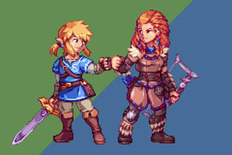 pixel art character pixel art animation pixel sprite sheet nsfw pixel 8bit 16bit