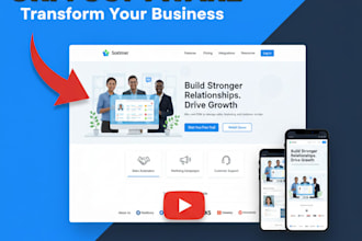 design and develop a professional CRM website