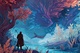 create an fantasy illustration