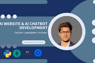 develop ai chatbot and ai website using langgraph and fastapi