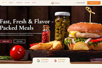 build wix catering website pizza pastry cake bakery delivery cookies website