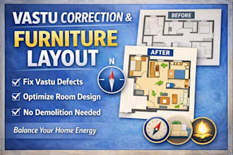 do vastu corrections and furniture layout optimization