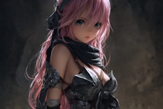 make illustration in anime and manga character for you