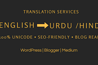 translate english content to natural and readable urdu for blogs and websites