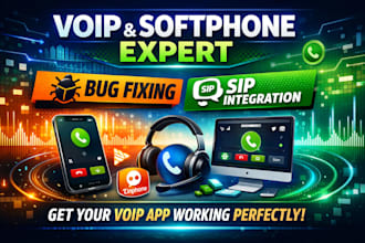 develop, integrate, and fix voip softphone apps using sip, sip js, and linphone