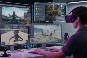 build unreal engine multiplayer game, levels and lighting for games