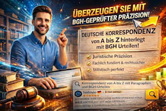 write your professional german letters and correspondence