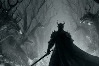 draw detailed dark art illustration