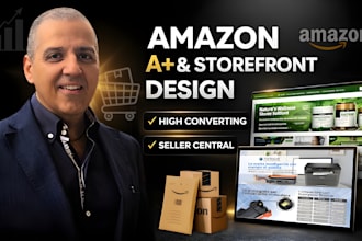 design high converting amazon a plus content and storefronts