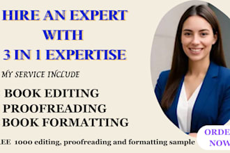 do book editing, proofreading and book formatting for friction and non friction