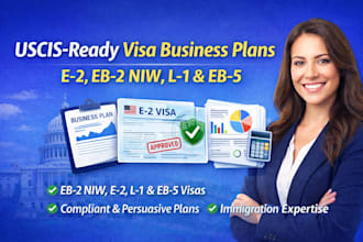 write visa business plans e2 eb2 niw l1 eb5 aligned with uscis requirement