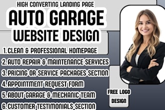 auto garage website auto detailing website garage business website car repair