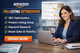 setup amazon store product listing fba  seo  amazon listing optimization