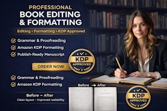 do book formatting, book layout design, kindle ebook format