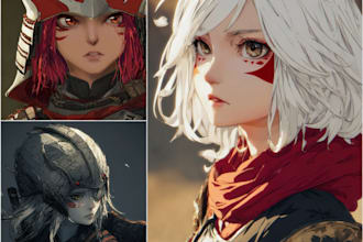 anime character, fanart, and original character