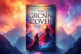 create unique book cover, ebook cover, fantasy book cover or book cover design