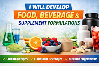 develop food, beverage and supplement formulations