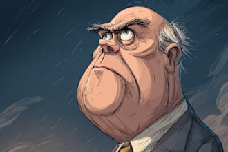 draw satire, editorial or political cartoons for you