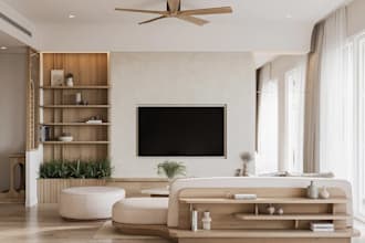 do 3d apartment building design,interior decoration,furniture styling,cgi render