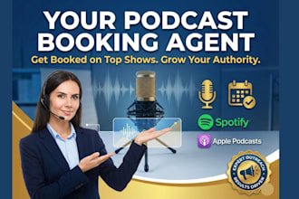 be your podcast guest booking agent and handle expert outreach