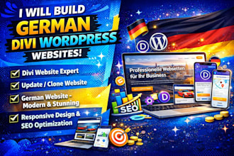 build a professional german wordpress website with divi or elementor