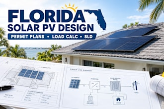 do solar pv system, sizing, layout and electrical single line diagram in florida