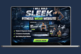 build sleek fitness wear website active wear store gym clothing brand website