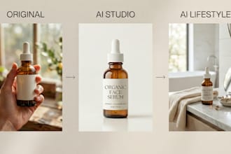 create full realistic ai product images without a photoshoot