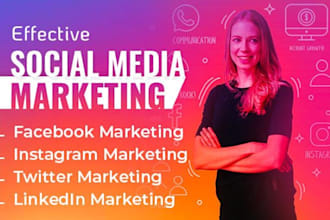 become your social media marketing manager and content creator