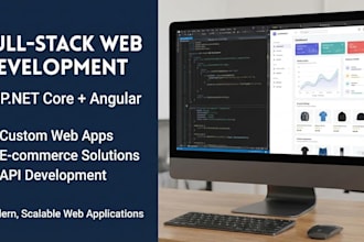 develop full stack web application using asp net and angular