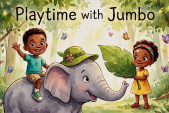 draw digital watercolor children book illustration